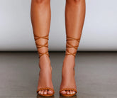 Love The Look Lace-Up Stiletto Heels